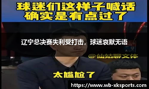 辽宁总决赛失利受打击，球迷哀默无语